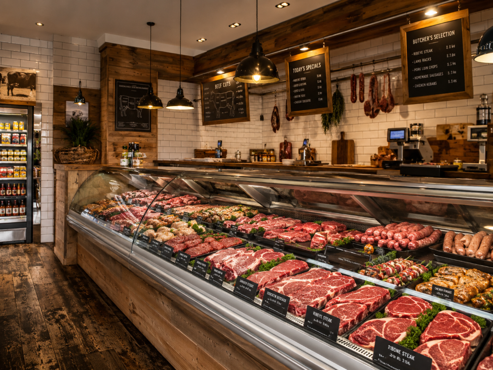 Meat Shop with Property, Land and 4 Bedroom Accommodations.